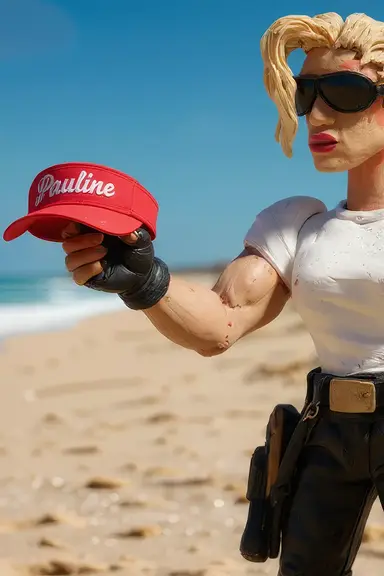 Marge presenting a segment