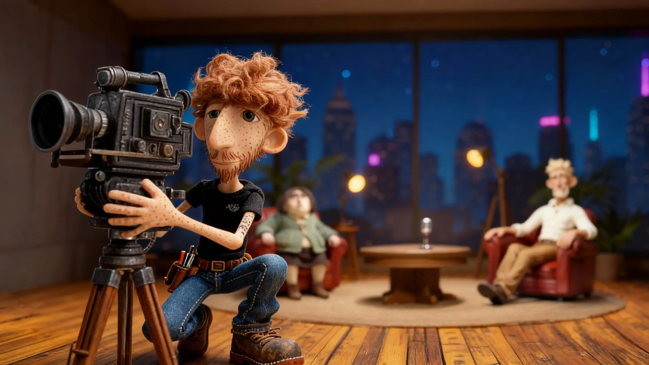 Derek Mullins capturing a sweeping audience shot.