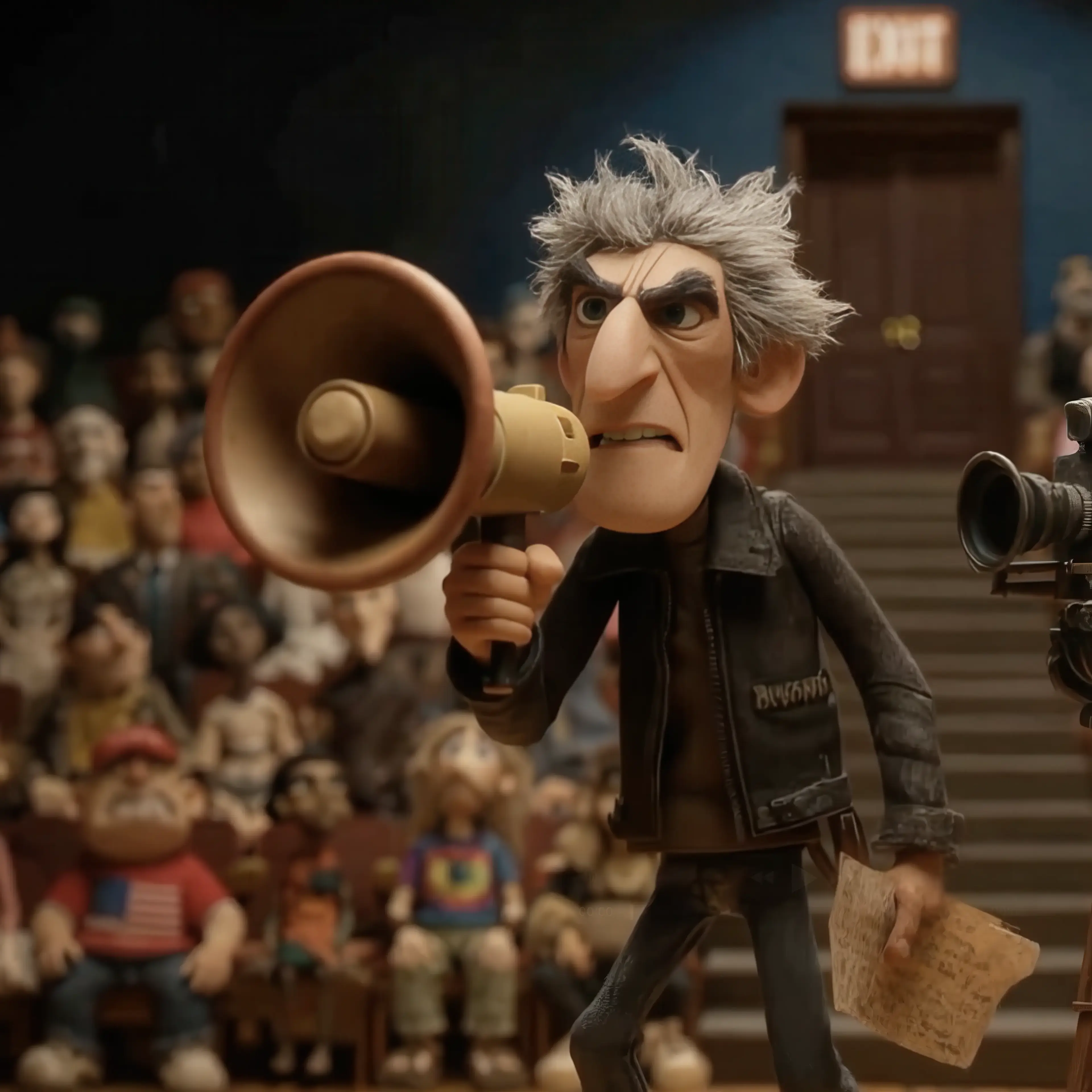 Chad Carrigan directing from the Tonight with Dick and Marge set.