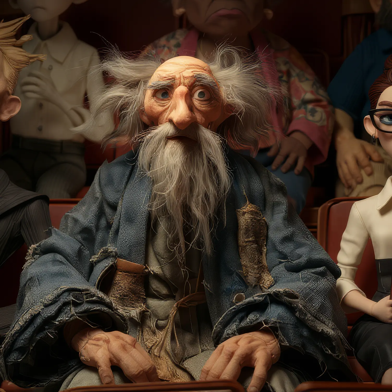 Gerald “Merlin” Bixby casting a spell on Dick from the audience seats.