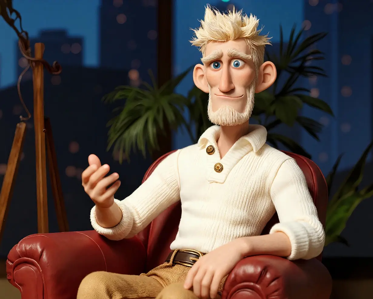 Dick Devereux in the studio during a live broadcast