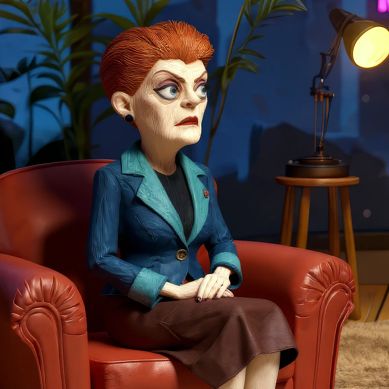 Pauline Hanson delivering her demand to political statement